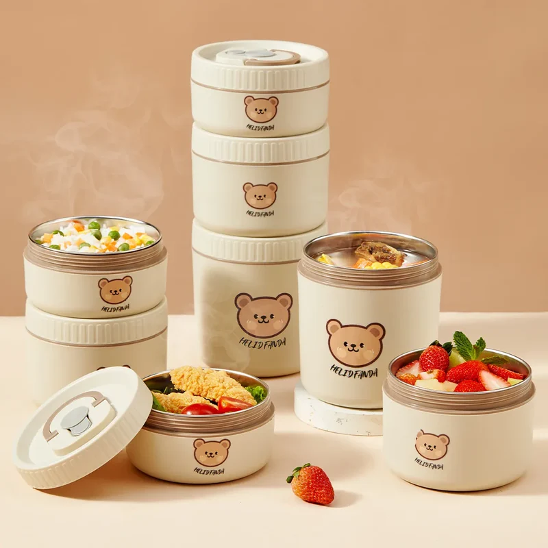 Lunchbox cylindrique isotherme 1,4 litre pour enfants