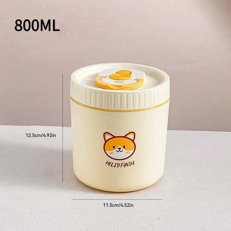 Ensemble de 2 Lunchbox cylindriques isothermes pour enfants (1 litre)