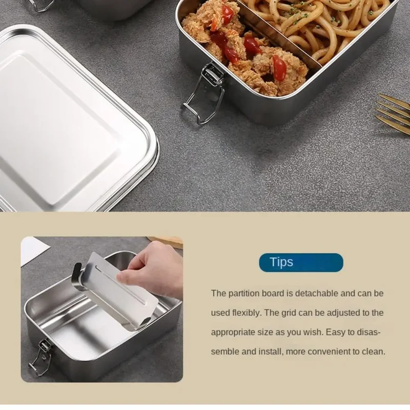 Gamelle en Inox hermétique de 850 à 2400 ml