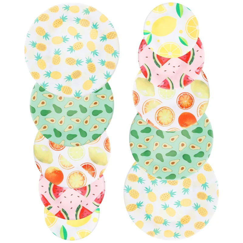 Couvercles Réutilisables Élastiques | Lot de 10 | Motifs Colorés