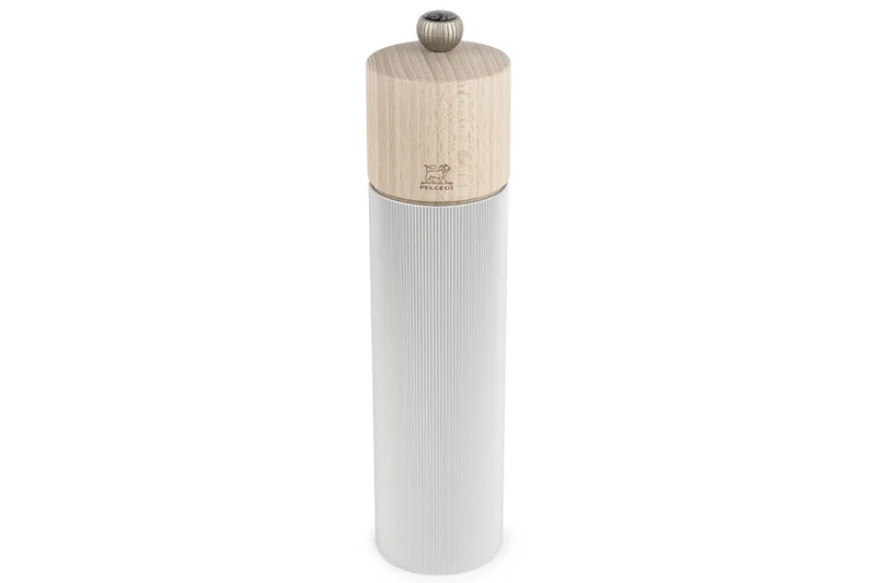 Moulin à sel sec manuel Peugeot Line Aluminium en bois et aluminum 22cm