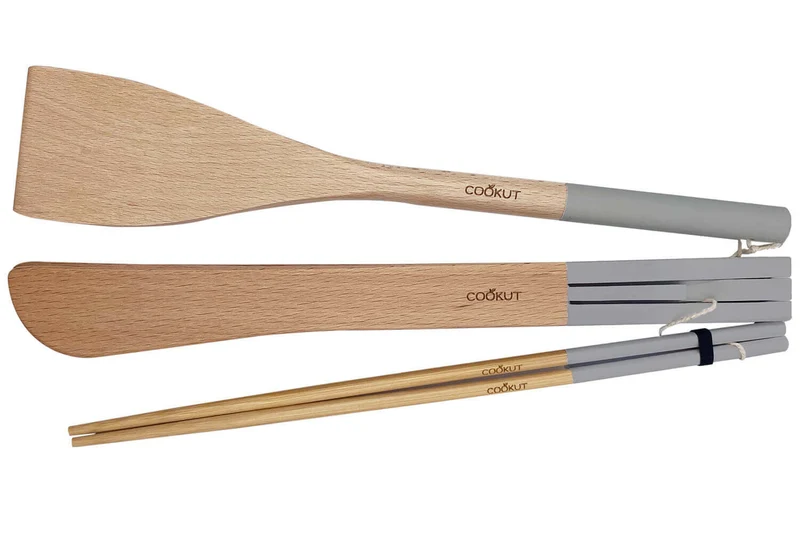 Set de 3 ustensiles Cookut en bois pour L'Incroyable Poêle et L'Incroyable Wok