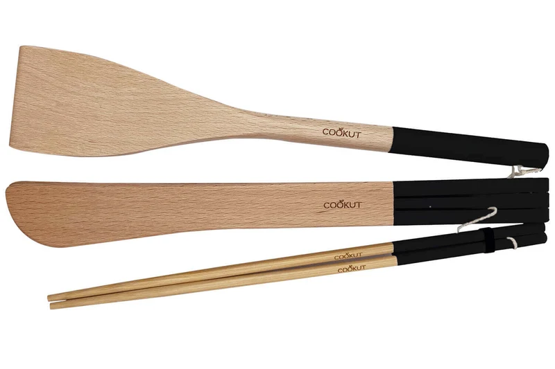 Set de 3 ustensiles Cookut en bois pour L'Incroyable Poêle et L'Incroyable Wok