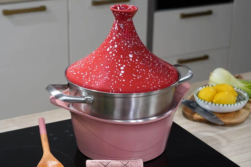 Couvercle tajine Cookut en céramique pour L'Incroyable Cocotte 24cm + livret de recettes