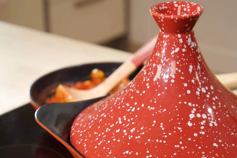 Couvercle tajine Cookut en céramique pour L'Incroyable Cocotte 24cm + livret de recettes