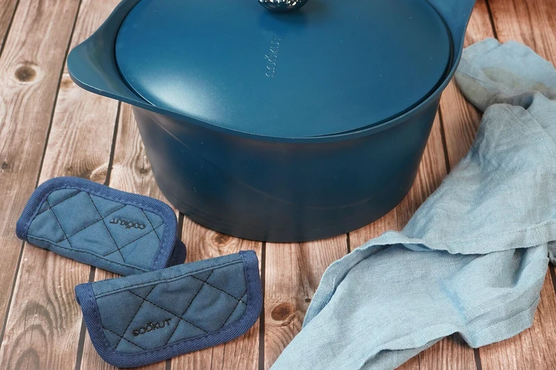 Paire de maniques en coton Cookut pour l'Incroyable Cocotte à personnaliser