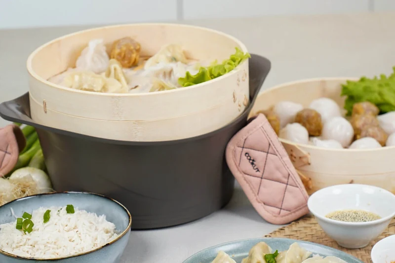 Paire de maniques en coton Cookut pour l'Incroyable Cocotte à personnaliser