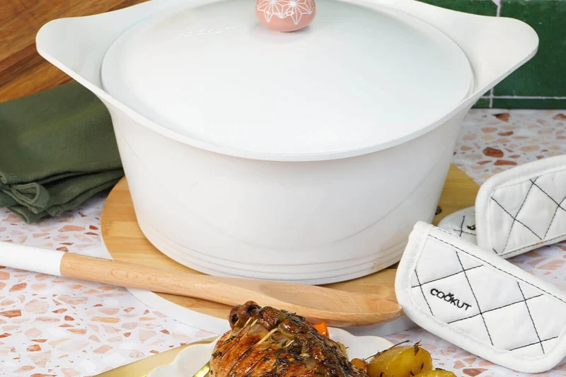 Paire de maniques en coton Cookut pour l'Incroyable Cocotte à personnaliser