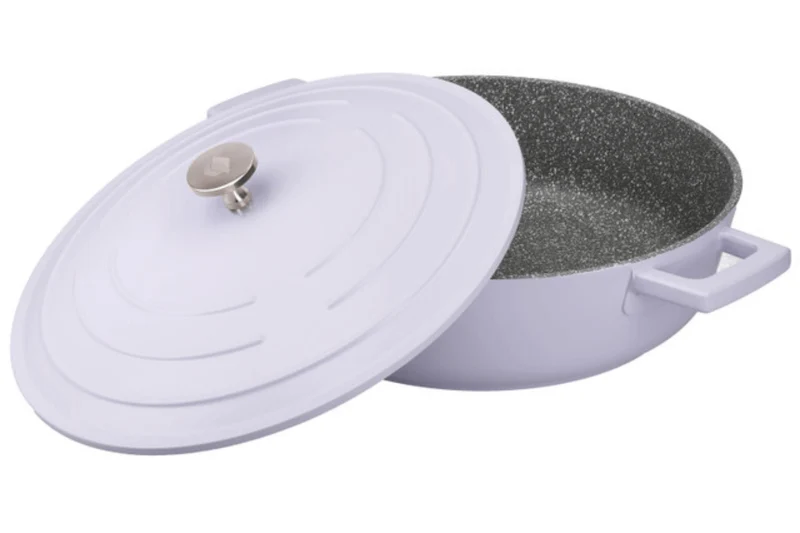 Sauteuse ronde MasterClass compatible induction en fonte d'aluminium 4L