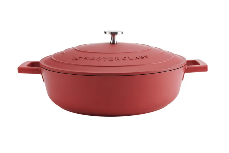 Sauteuse ronde MasterClass compatible induction en fonte d'aluminium 4L
