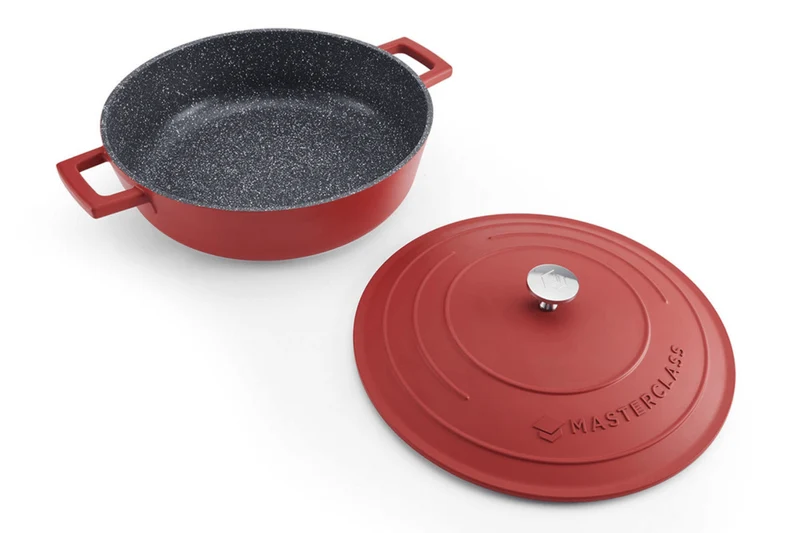 Sauteuse ronde MasterClass compatible induction en fonte d'aluminium 4L