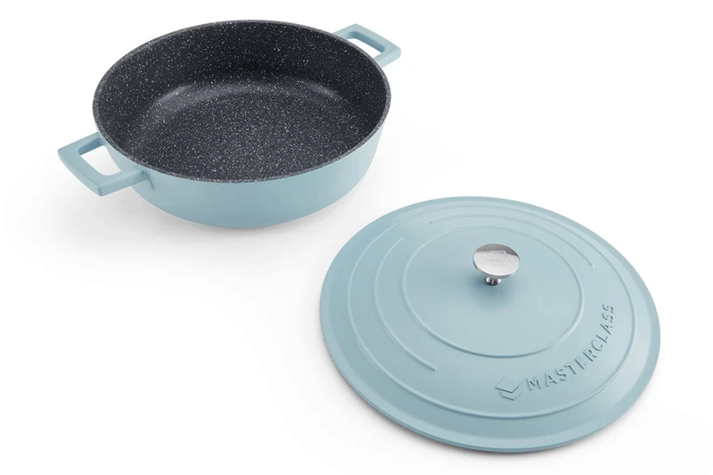 Sauteuse ronde MasterClass compatible induction en fonte d'aluminium 4L