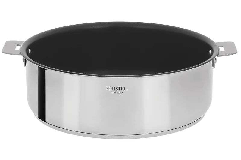 Sauteuse antiadhérente Cristel Casteline amovible Exceliss en inox 5 plis