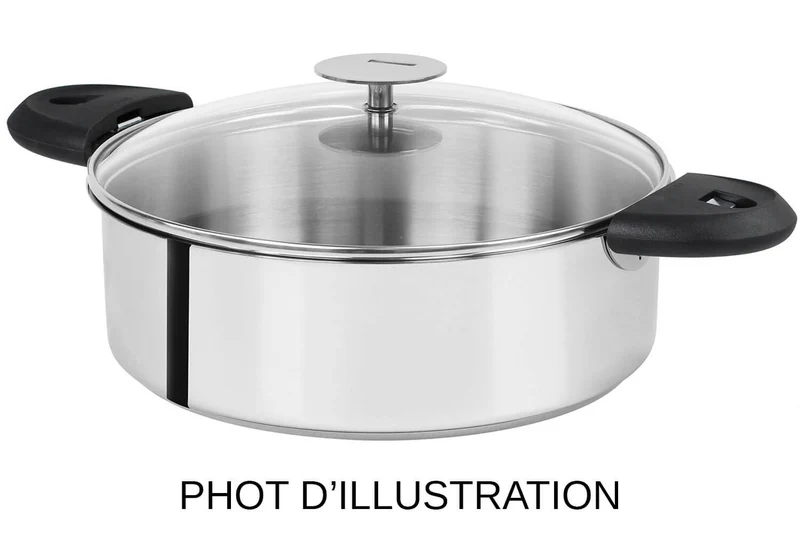 Sauteuse Cristel Mutine amovible en inox 3 plis