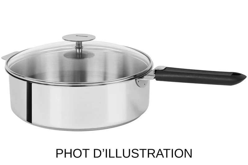 Sauteuse Cristel Mutine amovible en inox 3 plis