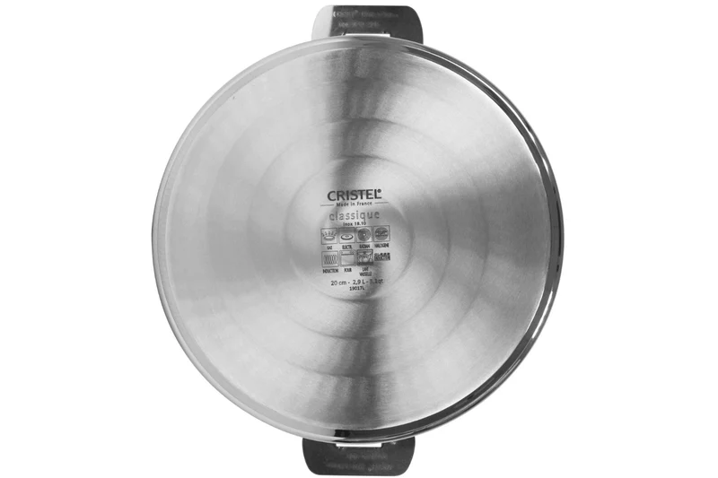 Sauteuse Cristel Mutine amovible en inox 3 plis