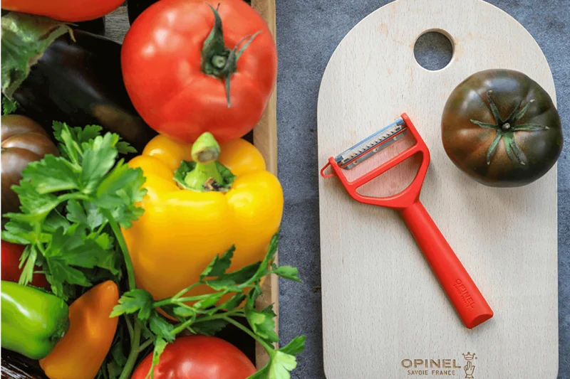 Éplucheur Opinel T-Duo double lames microdentée et julienne