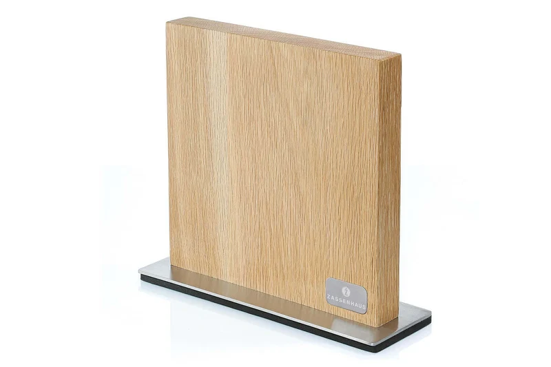 Bloc magnétique Zassenhaus en bois pour 10 couteaux de cuisine