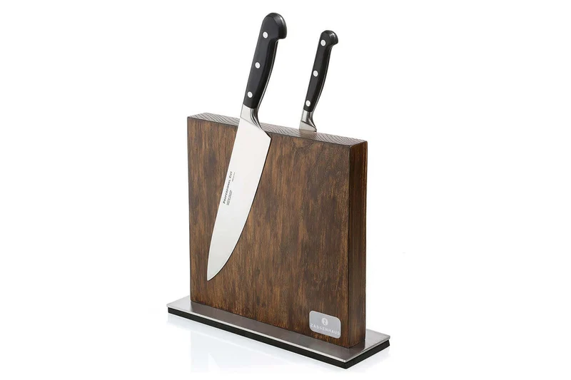 Bloc magnétique Zassenhaus en bois pour 10 couteaux de cuisine