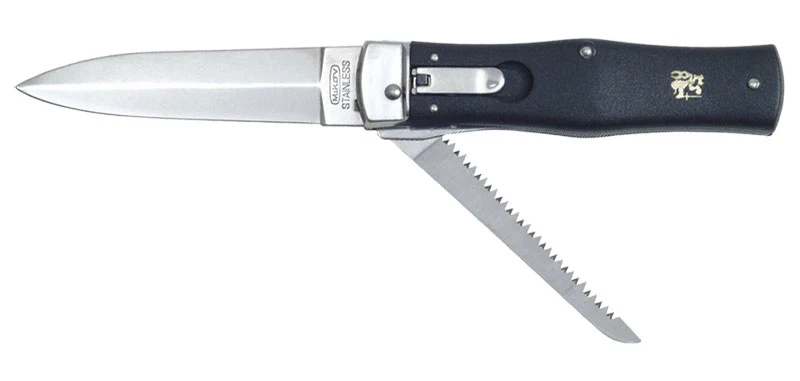 Couteau Automatique Predator Lame et Scie Mikov