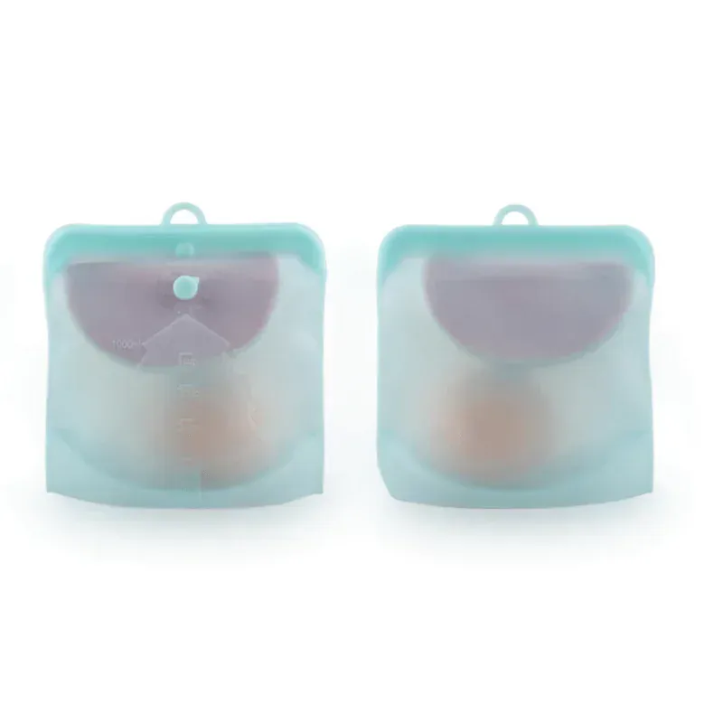 Sachets Silicone Réutilisables - Lot de 6 Pièces Hermétiques