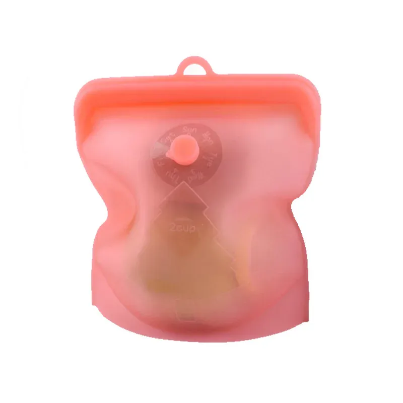 Sachets Silicone Réutilisables - Lot de 6 Pièces Hermétiques