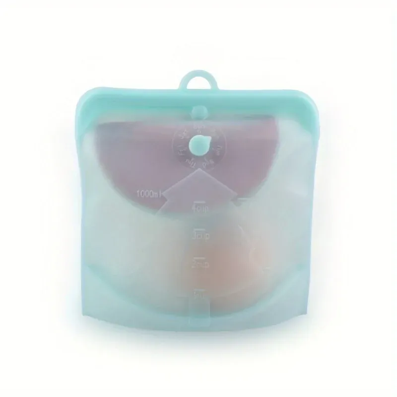 Sachets Silicone Réutilisables - Lot de 6 Pièces Hermétiques