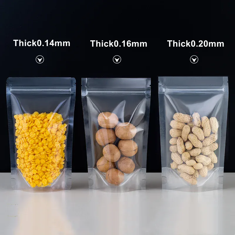 Sachets Zip Alimentaires Transparent - Lot de 50