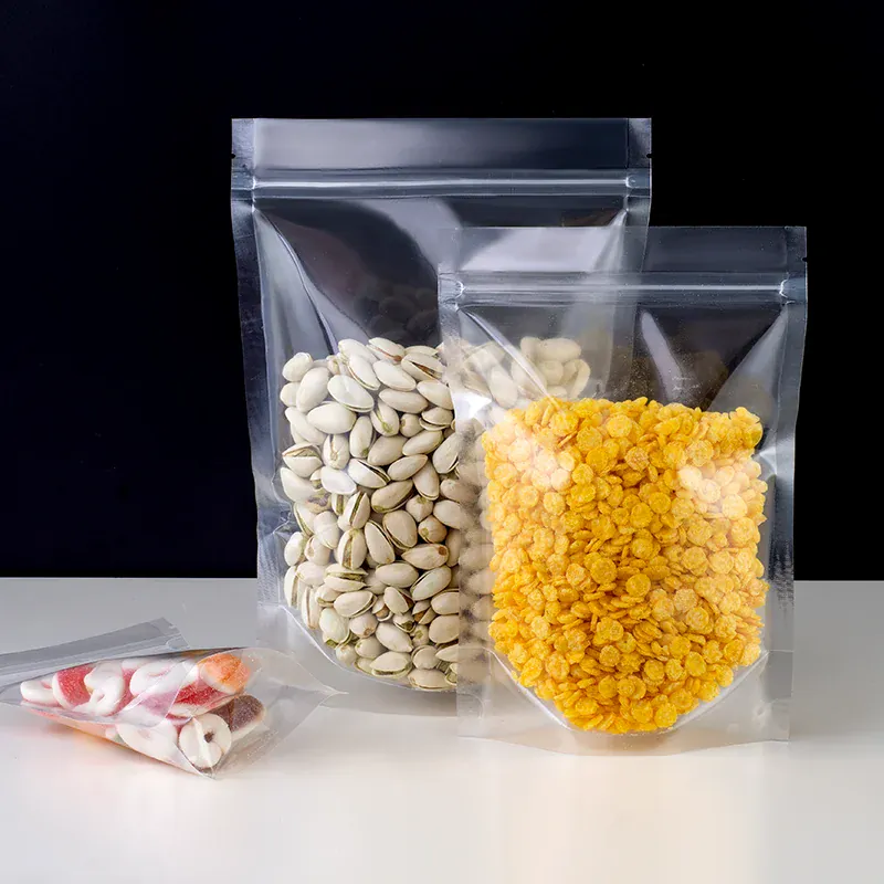 Sachets Zip Alimentaires Transparent - Lot de 50