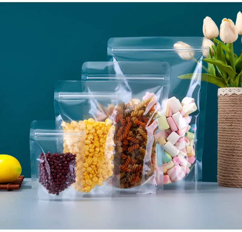 Sachets Zip Alimentaires Transparent - Lot de 50