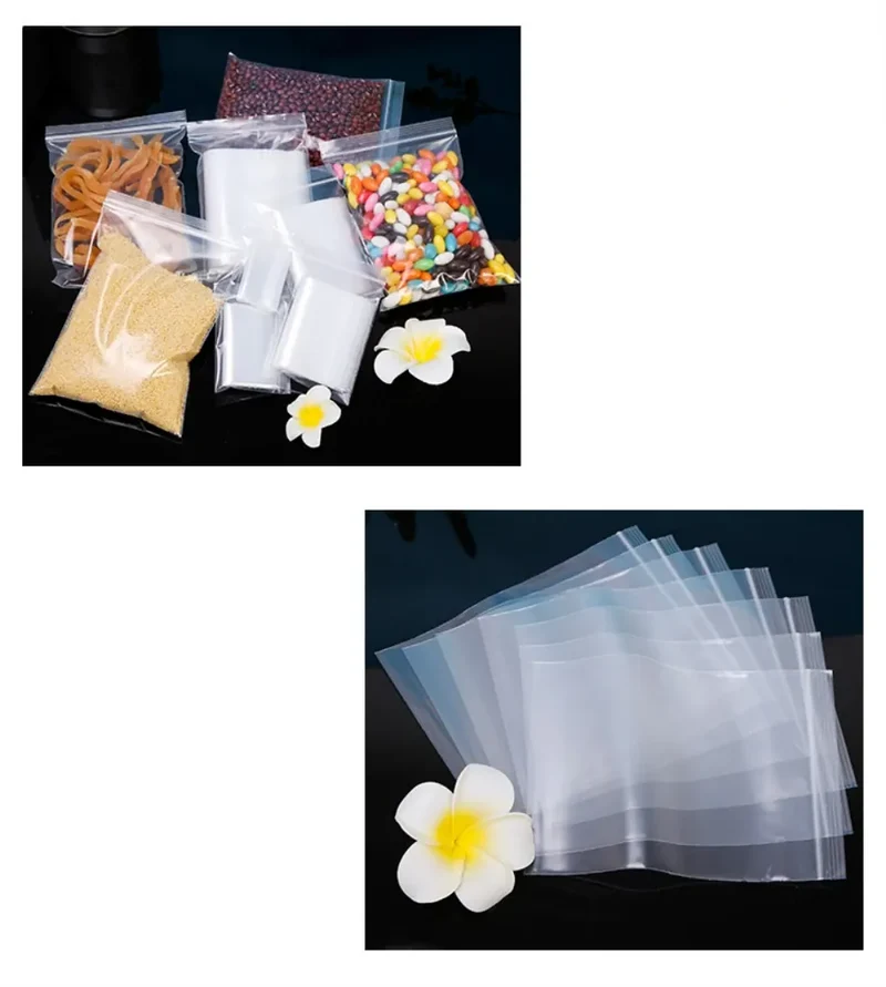Sachets Zip Transparent Réutilisables Hermétiques