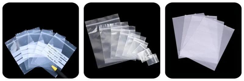 Sachets Zip Transparent Réutilisables Hermétiques