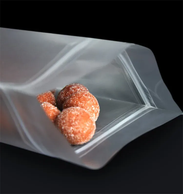Sachets Zip Alimentaires Matériau Mat Transparent - Lots de 50 à 100