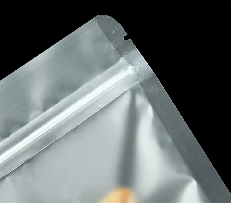 Sachets Zip Alimentaires Matériau Mat Transparent - Lots de 50 à 100