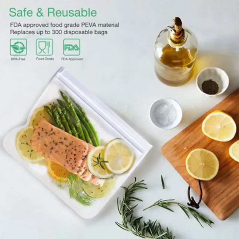 Sachets Silicone Réutilisables Anti-Fuite