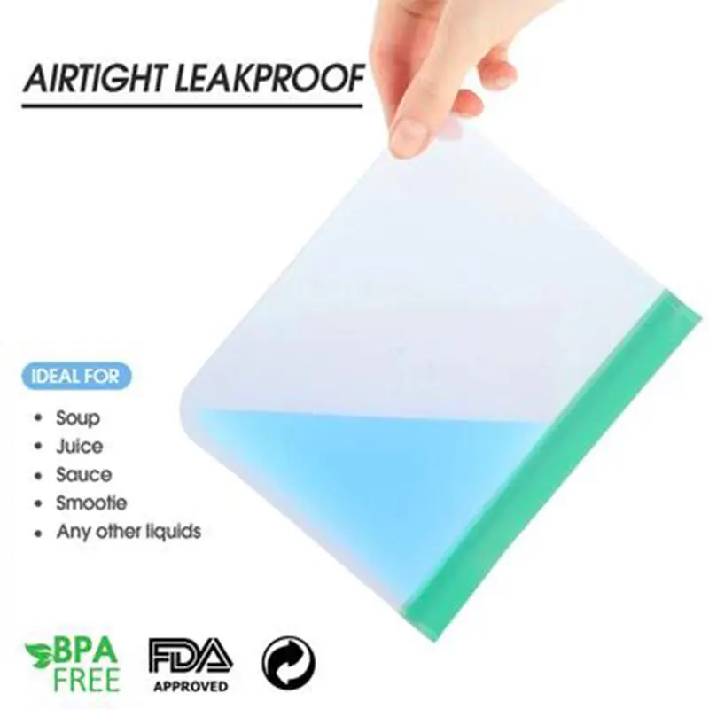 Sachets Silicone Réutilisables Anti-Fuite