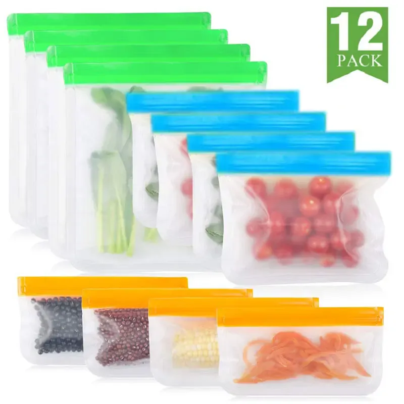 Sachets Silicone Réutilisables Anti-Fuite