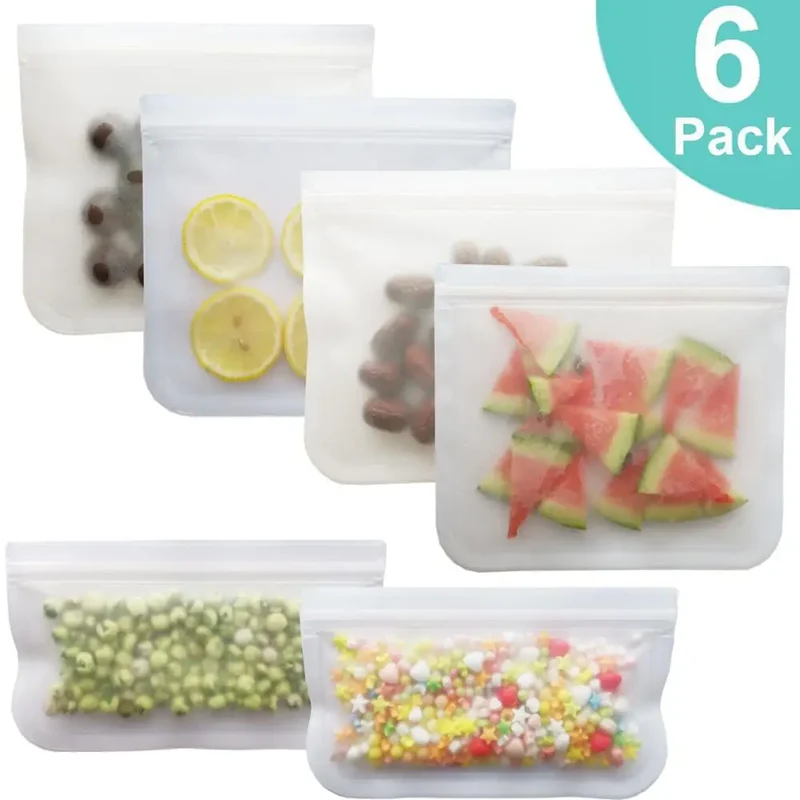 Sachets Silicone Réutilisables Anti-Fuite
