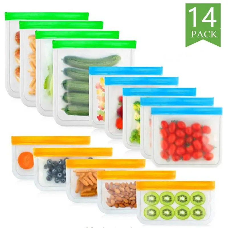 Sachets Silicone Réutilisables Anti-Fuite