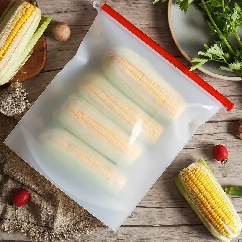 Sacs Congélation Silicone Réutilisables 4L Hermétiques - Lot de 2