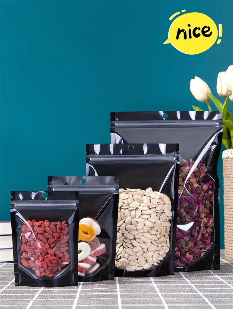 Sachets Kraft Réutilisables Lot de 100 pièces Transparent