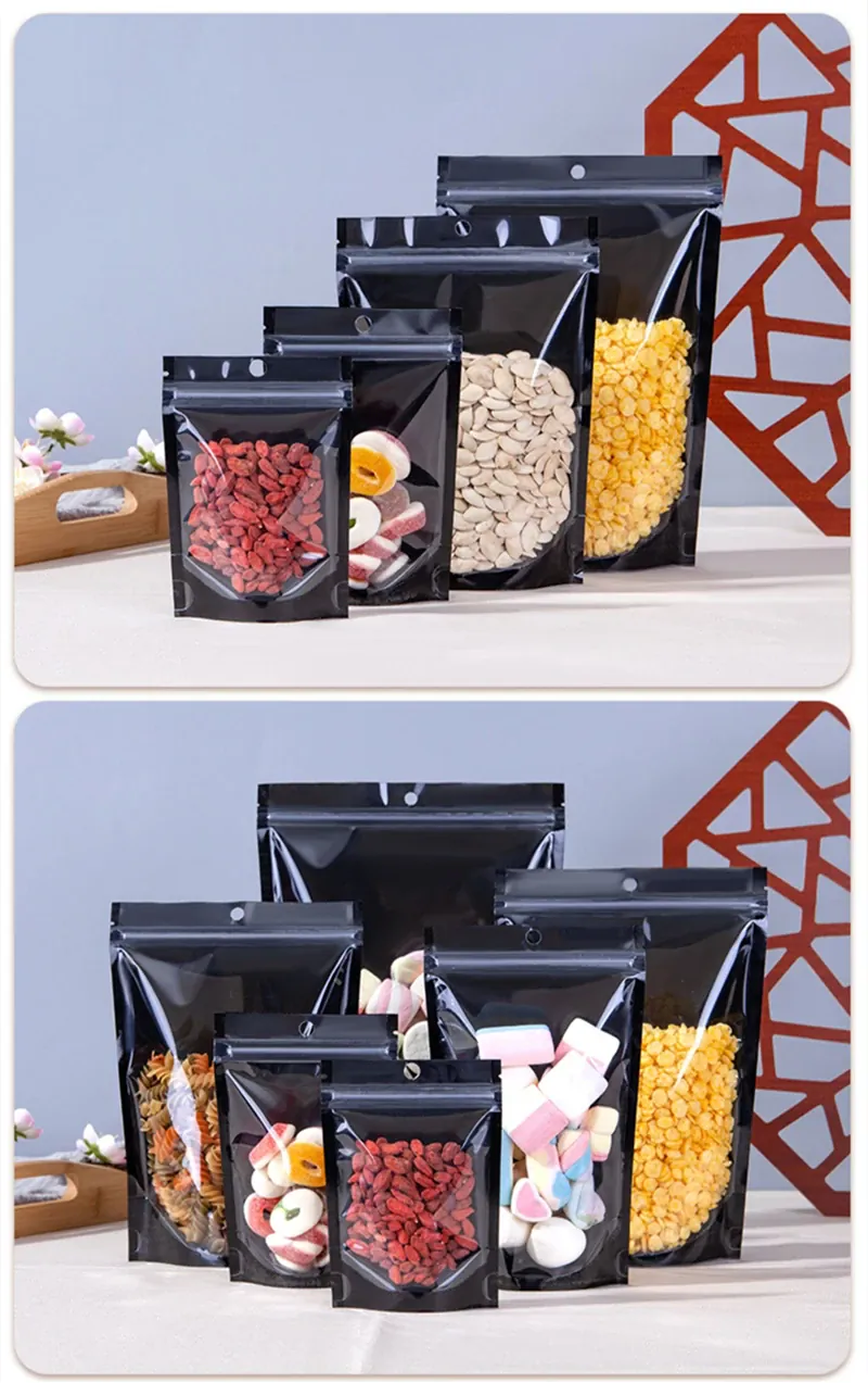 Sachets Kraft Réutilisables Lot de 100 pièces Transparent