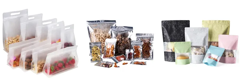 Sachets Kraft Réutilisables Lot de 100 pièces Transparent