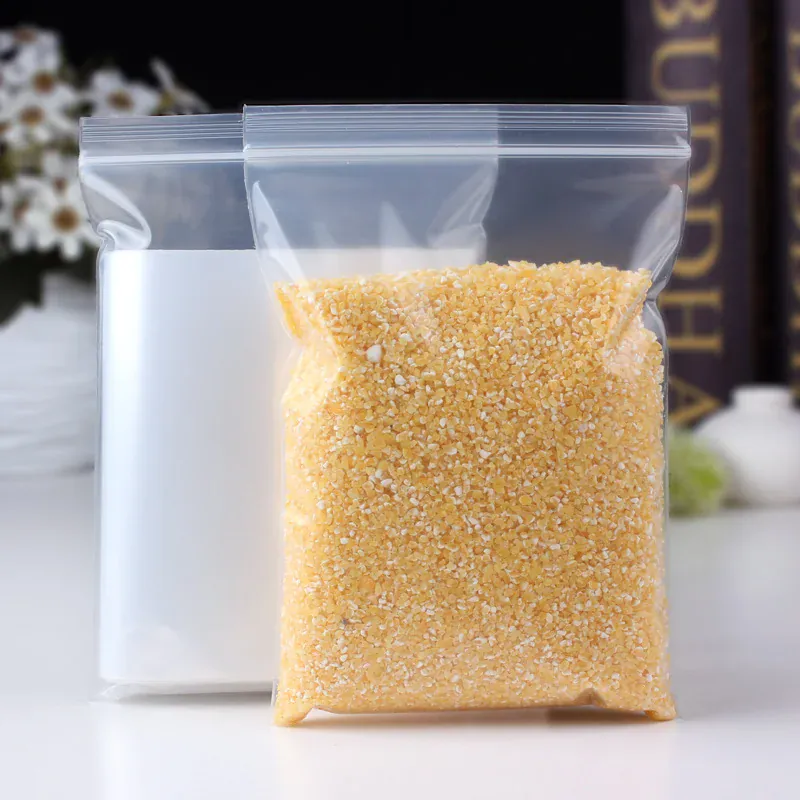 Sachets Zip Alimentaires Réutilisables - Lot de 100 pièces 8 cm