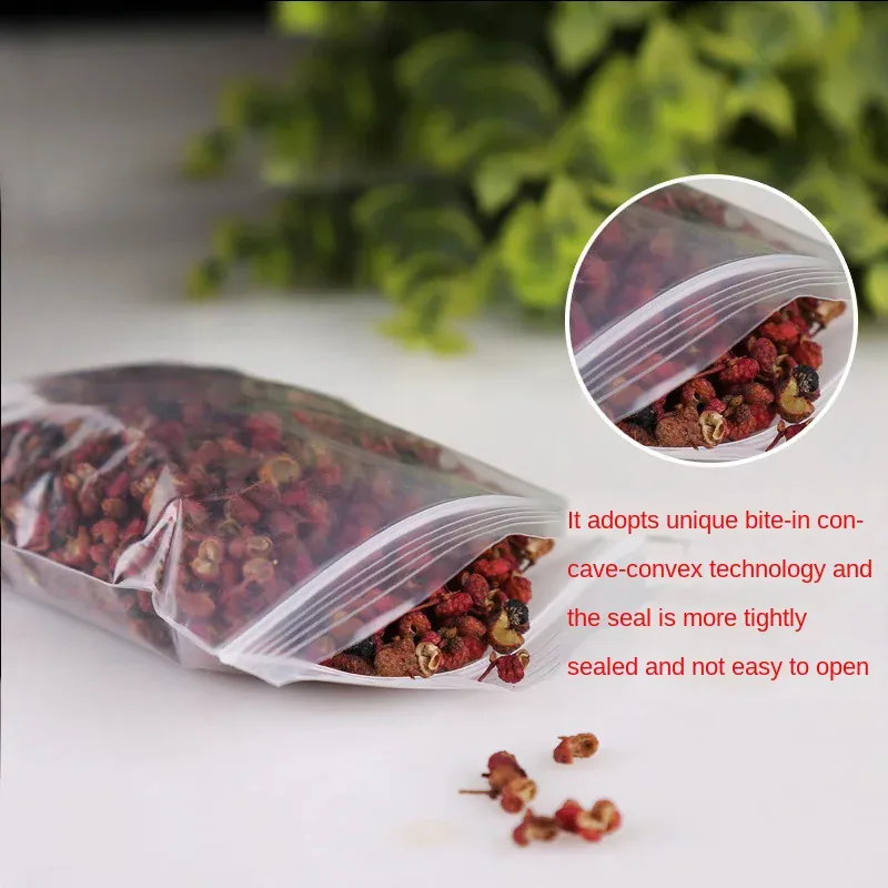 Sachets Zip Alimentaires Réutilisables - Lot de 100 pièces 8 cm