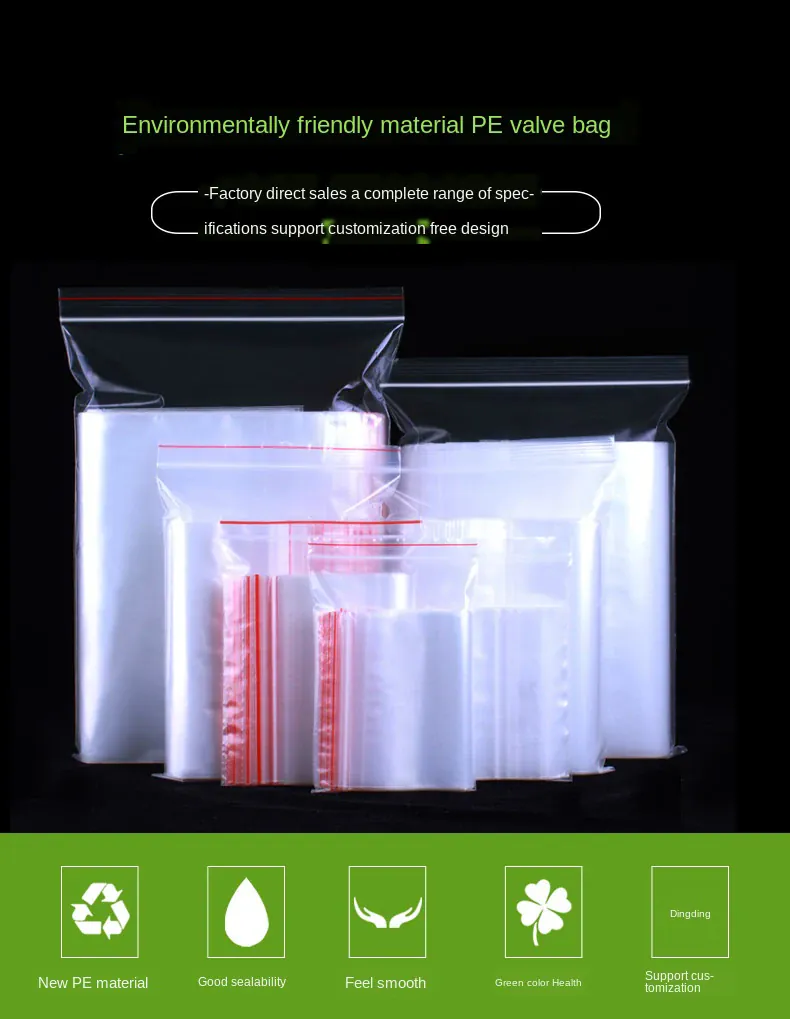 Sachets Zip Alimentaires Réutilisables - Lot de 100 pièces 8 cm