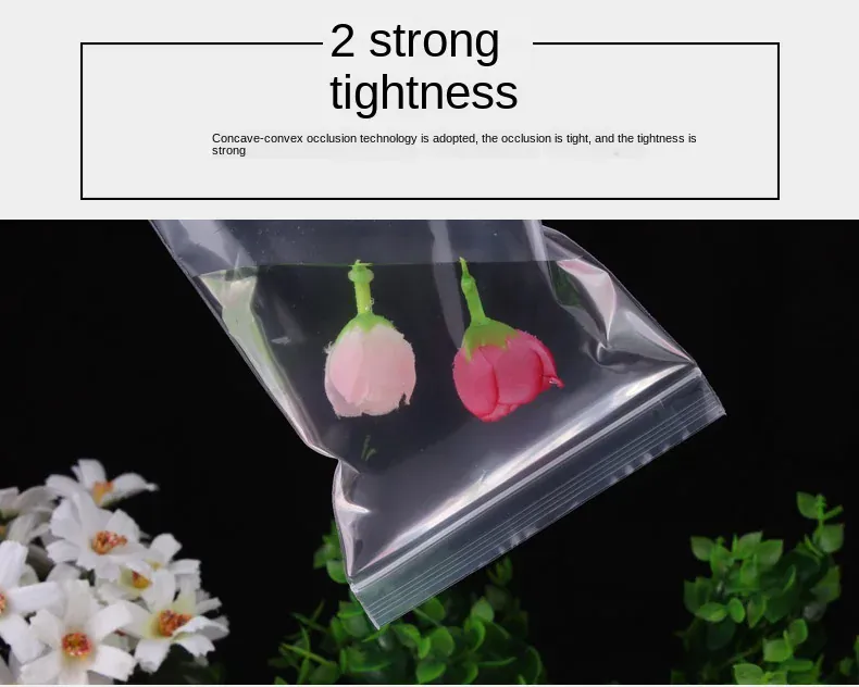 Sachets Zip Alimentaires Réutilisables - Lot de 100 pièces 8 cm