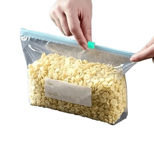 Sachets Zip Alimentaires Réutilisables Hermétiques - Lot de 12 pièces