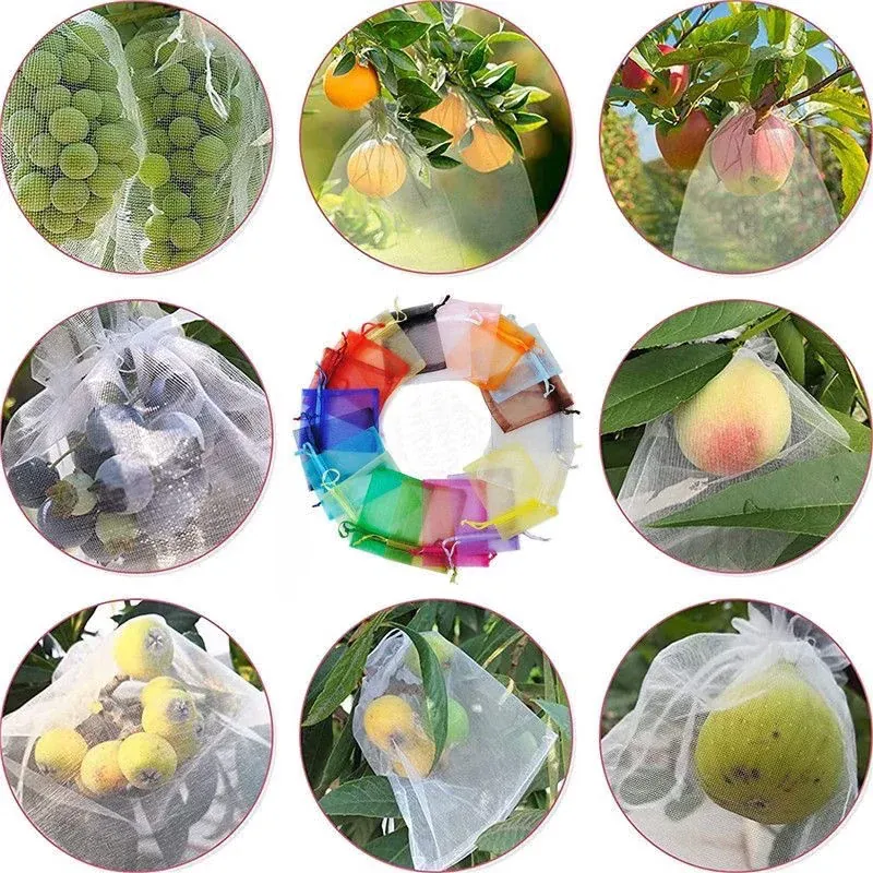 Sacs Filet Réutilisables en Organza – Protection Fruits, Raisin & Oiseaux