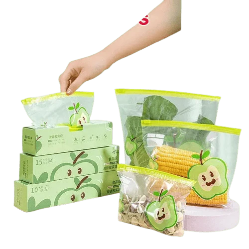 Sachets Zip Alimentaires Hermétiques Réutilisables - Lot de 15 à 30